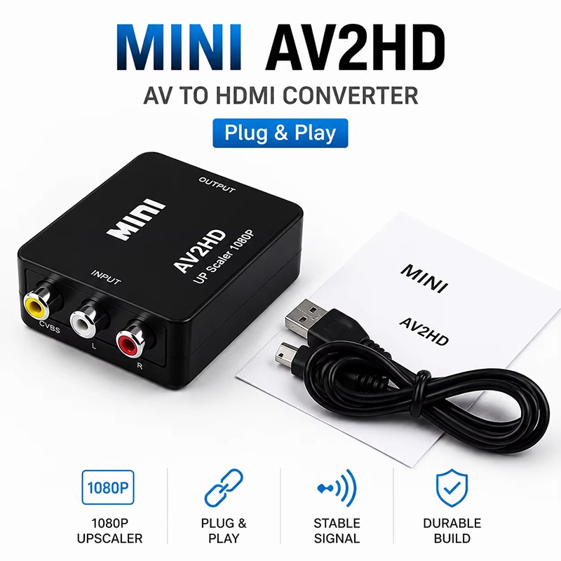 Video Gaming Accessories - Convertidor de señal HDTV RCA AV