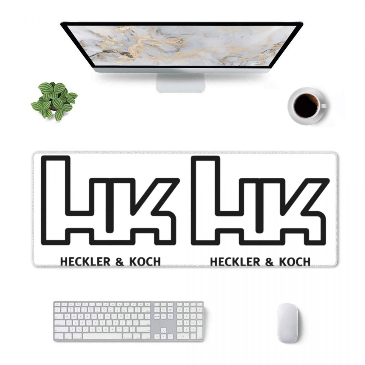 Gaming Accessories Logo - Alfombrilla de Ratón Grande Heckler Koch