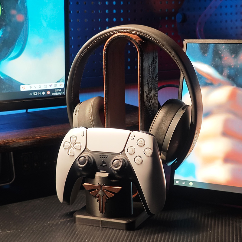 Gaming Accessories Logo - Soporte para auriculares con mango, colgador
