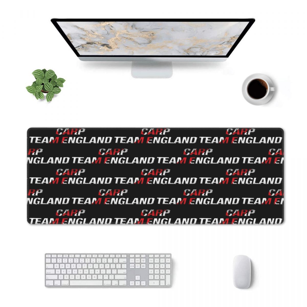 Gaming Accessories Logo - Alfombrilla de Ratón Grande Personalizada con